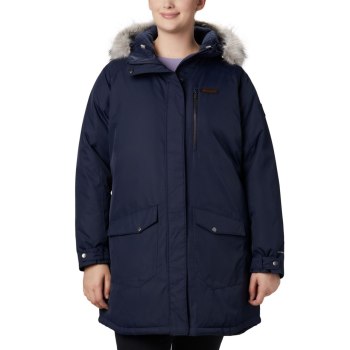 Columbia Ženske Jakne - Suttle Mountain Long Insulated Plus Size Tamnoplave | UYCH-76824